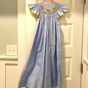 Puppy dog smock dress, girls size 6